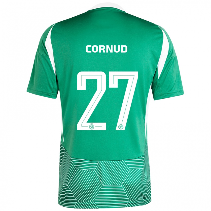 Børn Pierre Cornud #27 Grøn Hvid Hjemmebane Spillertrøjer 2024/25 Trøje T-Shirt