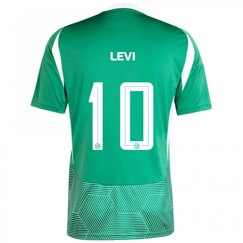 Børn Yarin Levi #10 Grøn Hvid Hjemmebane Spillertrøjer 2024/25 Trøje T-Shirt