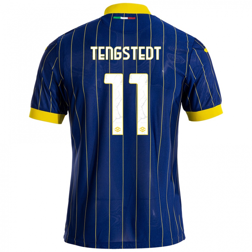 Børn Casper Tengstedt #11 Blå Gul Hjemmebane Spillertrøjer 2024/25 Trøje T-Shirt