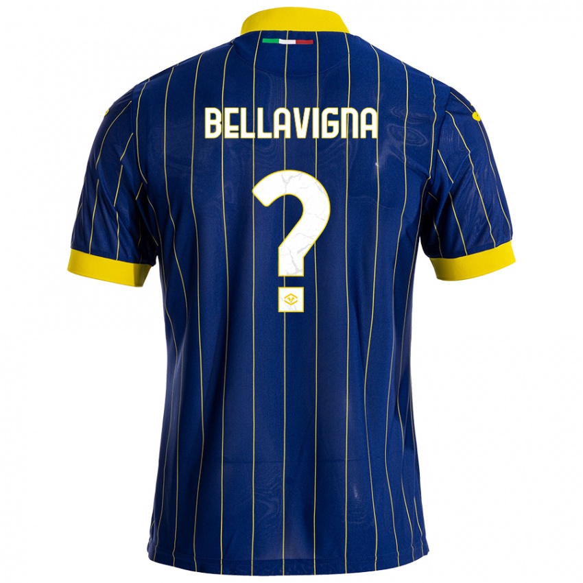 Børn Marco Bellavigna #0 Blå Gul Hjemmebane Spillertrøjer 2024/25 Trøje T-Shirt