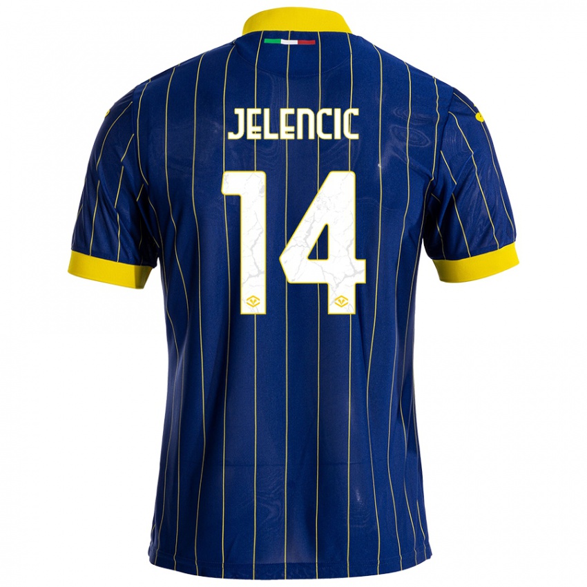 Børn Ana Jelencic #14 Blå Gul Hjemmebane Spillertrøjer 2024/25 Trøje T-Shirt