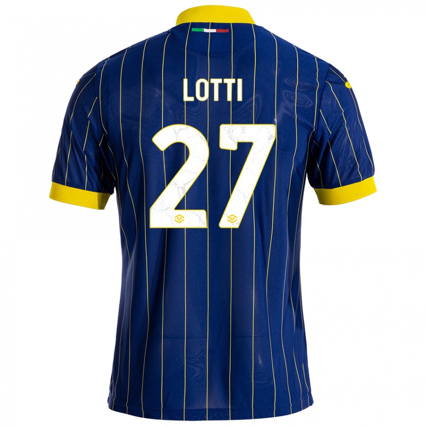 Børn Irene Lotti #27 Blå Gul Hjemmebane Spillertrøjer 2024/25 Trøje T-Shirt