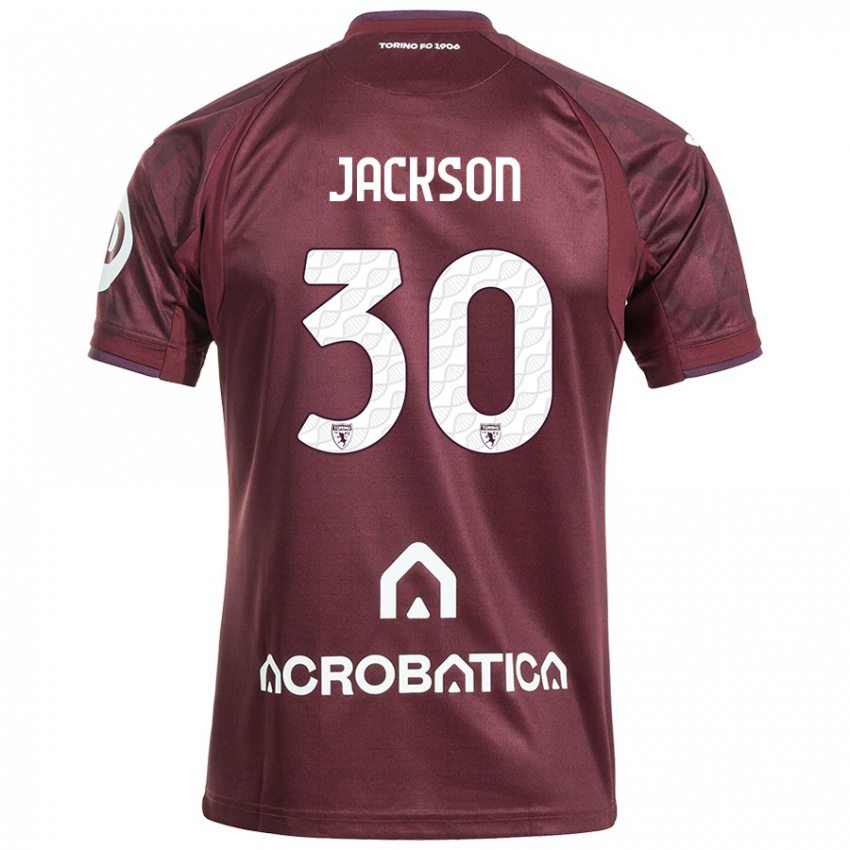 Børn Michael Jackson #30 Rødbrun Hvid Hjemmebane Spillertrøjer 2024/25 Trøje T-Shirt