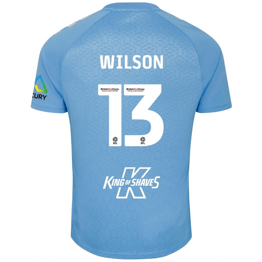 Børn Ben Wilson #13 Blå Hvid Hjemmebane Spillertrøjer 2024/25 Trøje T-Shirt