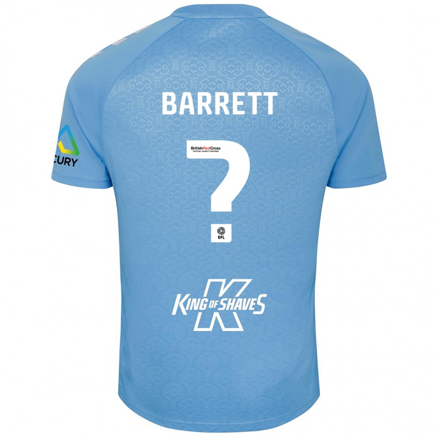 Børn Marlow Barrett #0 Blå Hvid Hjemmebane Spillertrøjer 2024/25 Trøje T-Shirt