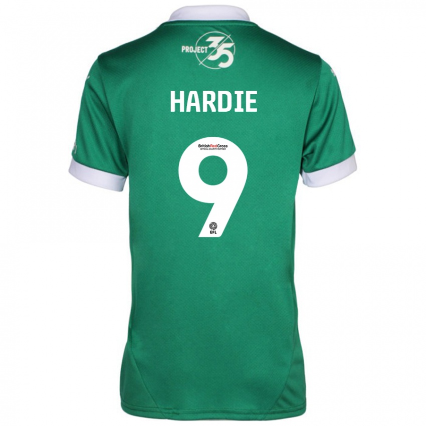 Børn Ryan Hardie #9 Grøn Hvid Hjemmebane Spillertrøjer 2024/25 Trøje T-Shirt