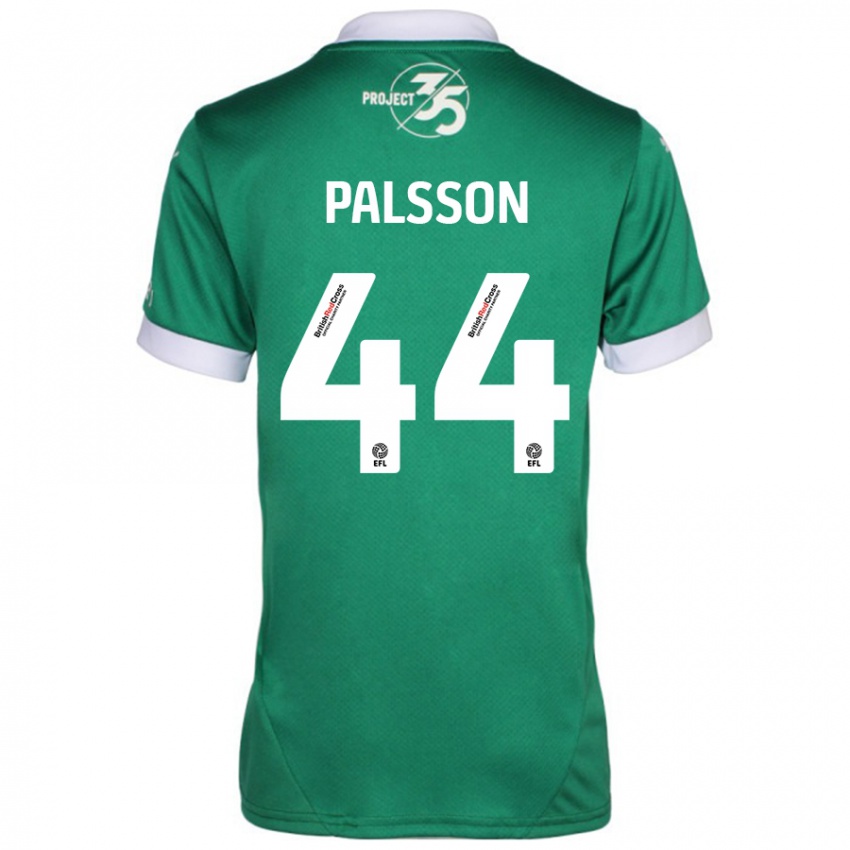 Børn Victor Pálsson #44 Grøn Hvid Hjemmebane Spillertrøjer 2024/25 Trøje T-Shirt