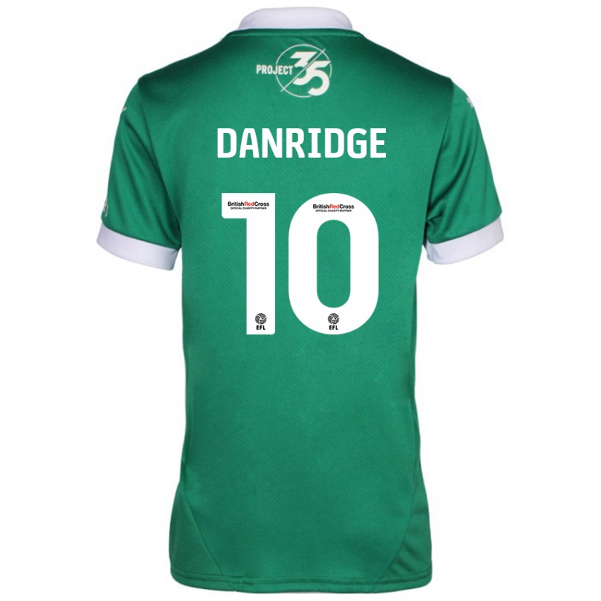 Børn Rebecca Danridge #10 Grøn Hvid Hjemmebane Spillertrøjer 2024/25 Trøje T-Shirt