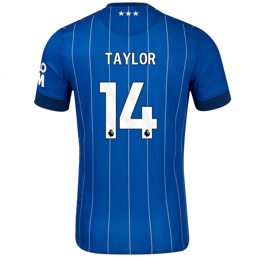 Børn Jack Taylor #14 Marineblå Hjemmebane Spillertrøjer 2024/25 Trøje T-Shirt