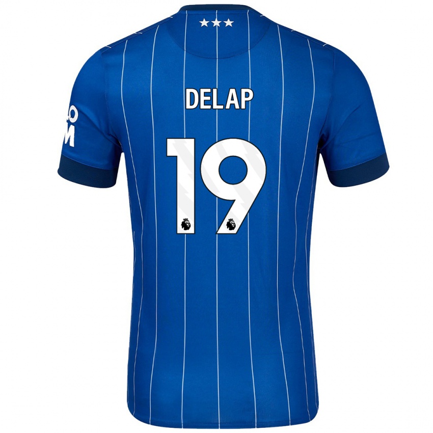 Børn Liam Delap #19 Marineblå Hjemmebane Spillertrøjer 2024/25 Trøje T-Shirt