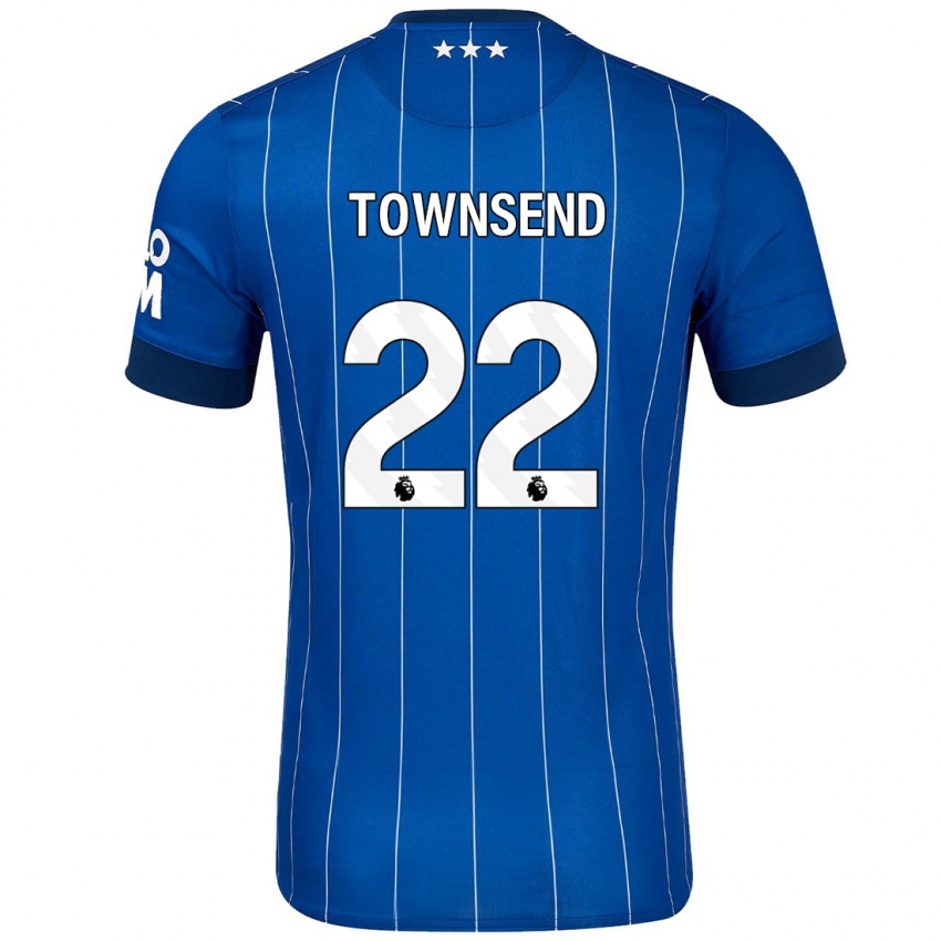 Børn Conor Townsend #22 Marineblå Hjemmebane Spillertrøjer 2024/25 Trøje T-Shirt