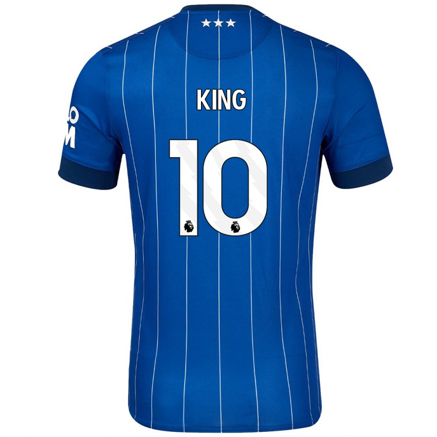 Børn Eloise King #10 Marineblå Hjemmebane Spillertrøjer 2024/25 Trøje T-Shirt