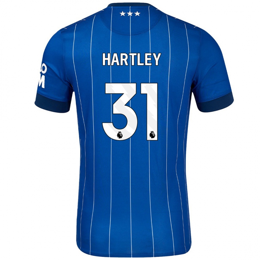 Børn Laura Hartley #31 Marineblå Hjemmebane Spillertrøjer 2024/25 Trøje T-Shirt