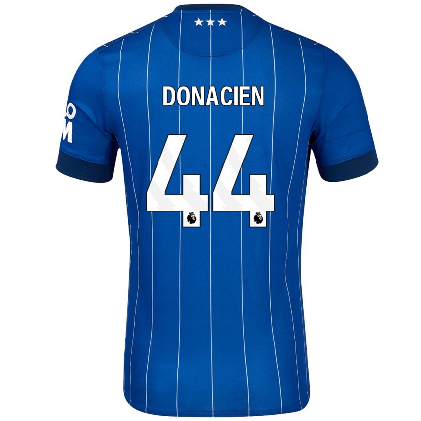 Børn Janoi Donacien #44 Marineblå Hjemmebane Spillertrøjer 2024/25 Trøje T-Shirt