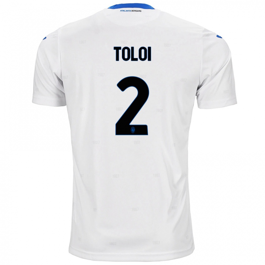 Børn Rafael Tolói #2 Hvid Udebane Spillertrøjer 2024/25 Trøje T-Shirt