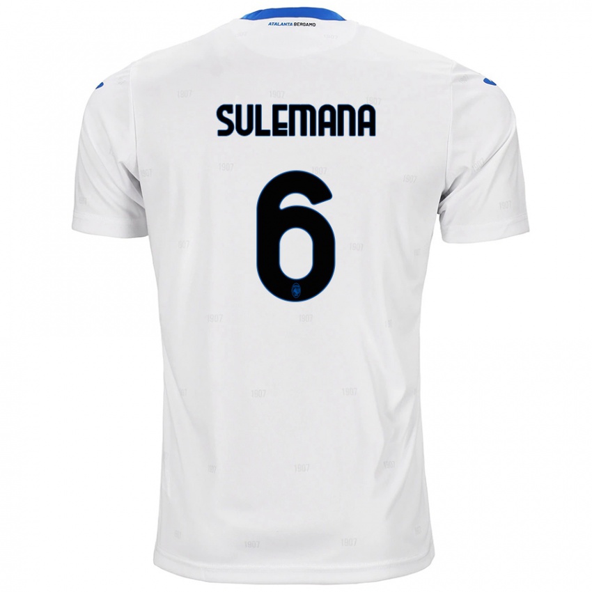 Børn Ibrahim Sulemana #6 Hvid Udebane Spillertrøjer 2024/25 Trøje T-Shirt