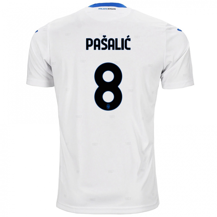 Børn Mario Pasalic #8 Hvid Udebane Spillertrøjer 2024/25 Trøje T-Shirt