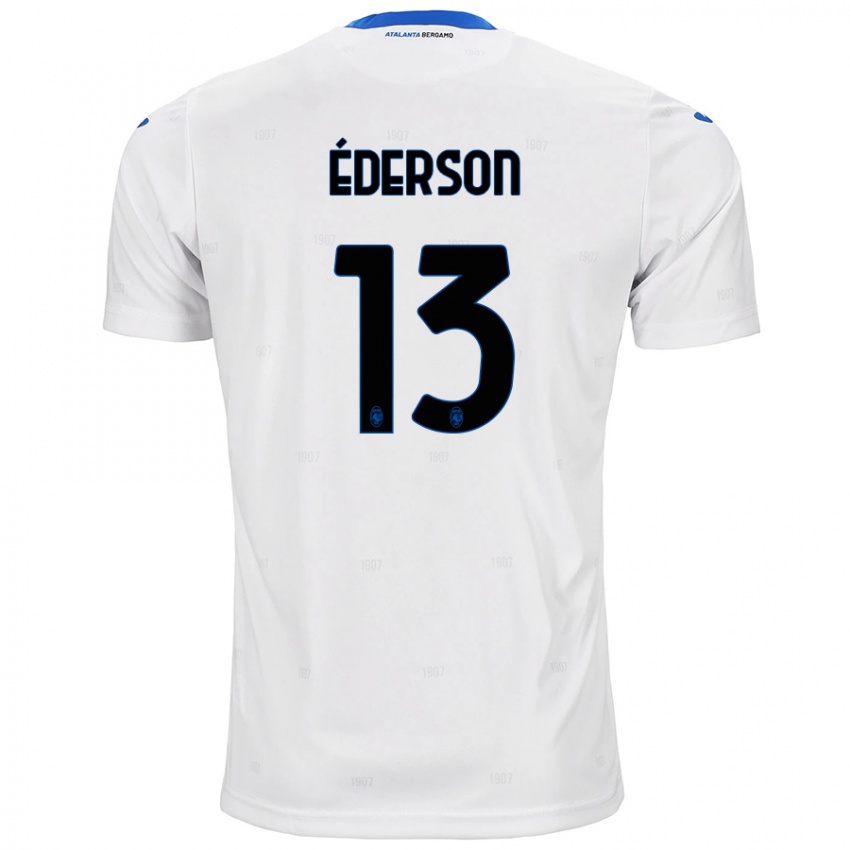 Børn Ederson #13 Hvid Udebane Spillertrøjer 2024/25 Trøje T-Shirt