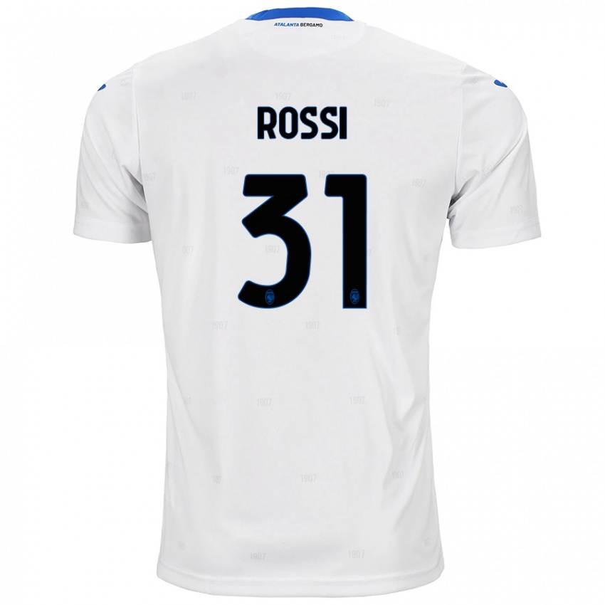 Børn Francesco Rossi #31 Hvid Udebane Spillertrøjer 2024/25 Trøje T-Shirt