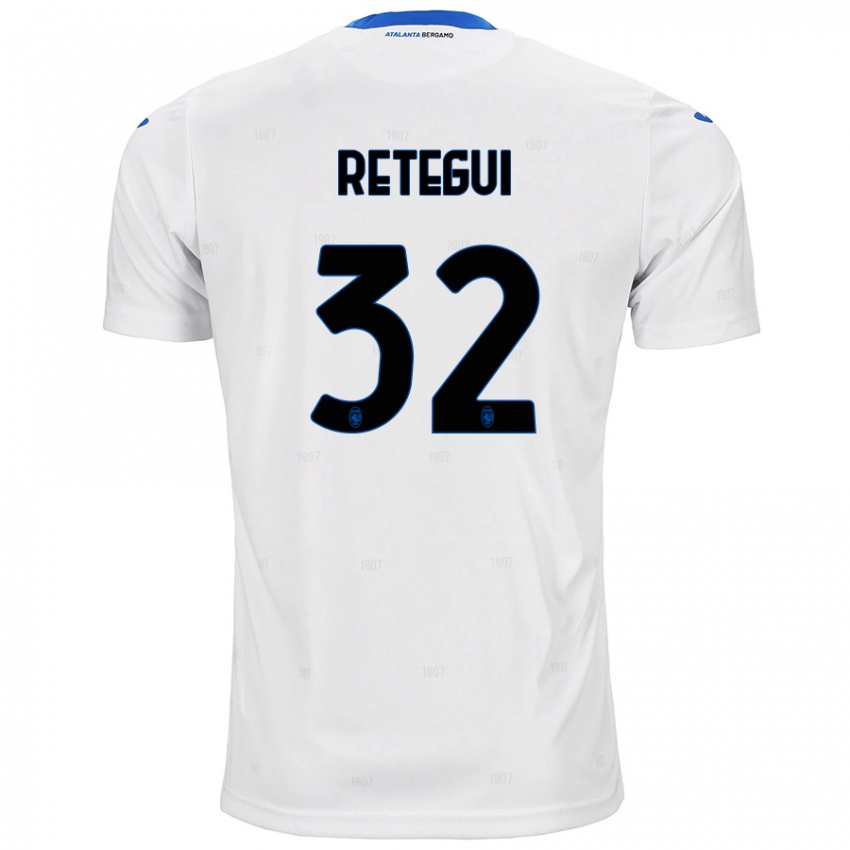 Børn Mateo Retegui #32 Hvid Udebane Spillertrøjer 2024/25 Trøje T-Shirt