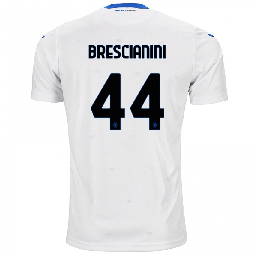 Børn Marco Brescianini #44 Hvid Udebane Spillertrøjer 2024/25 Trøje T-Shirt