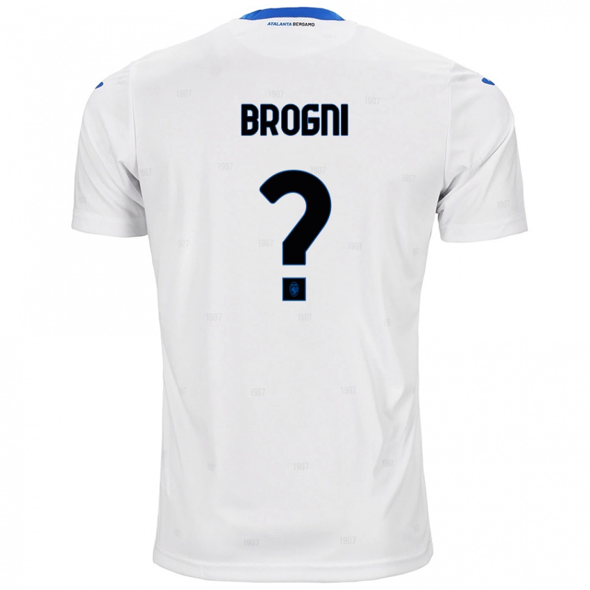 Børn Giorgio Brogni #0 Hvid Udebane Spillertrøjer 2024/25 Trøje T-Shirt