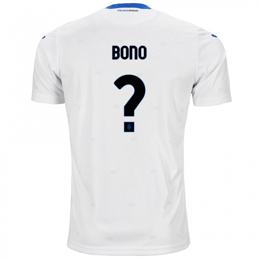 Børn Davide Bono #0 Hvid Udebane Spillertrøjer 2024/25 Trøje T-Shirt