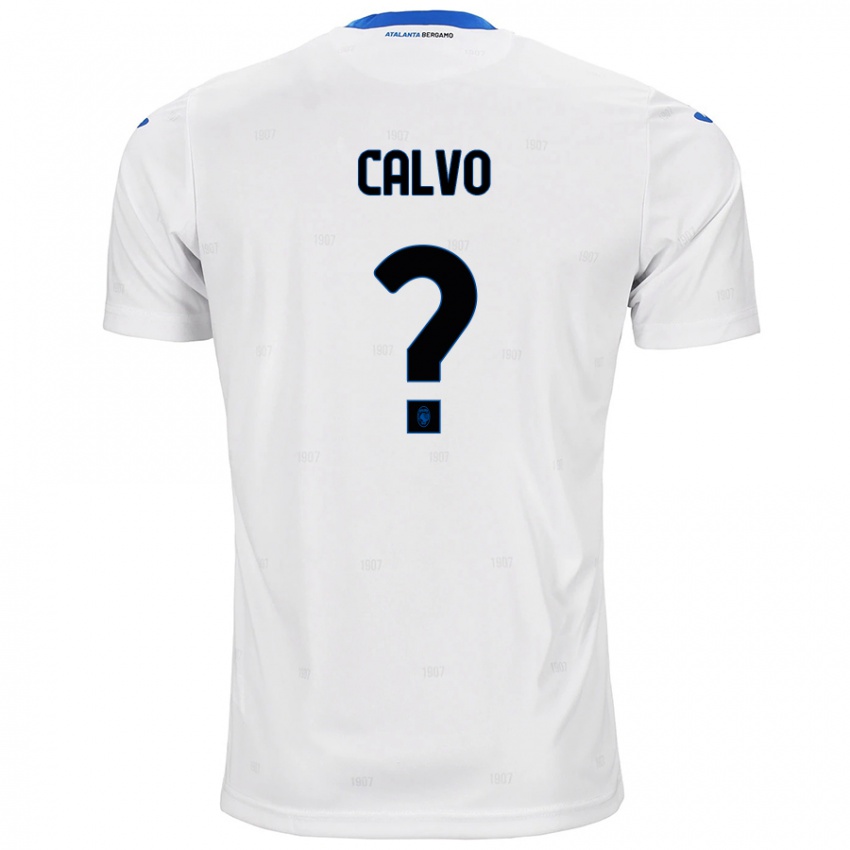 Børn Filippo Calvo #0 Hvid Udebane Spillertrøjer 2024/25 Trøje T-Shirt