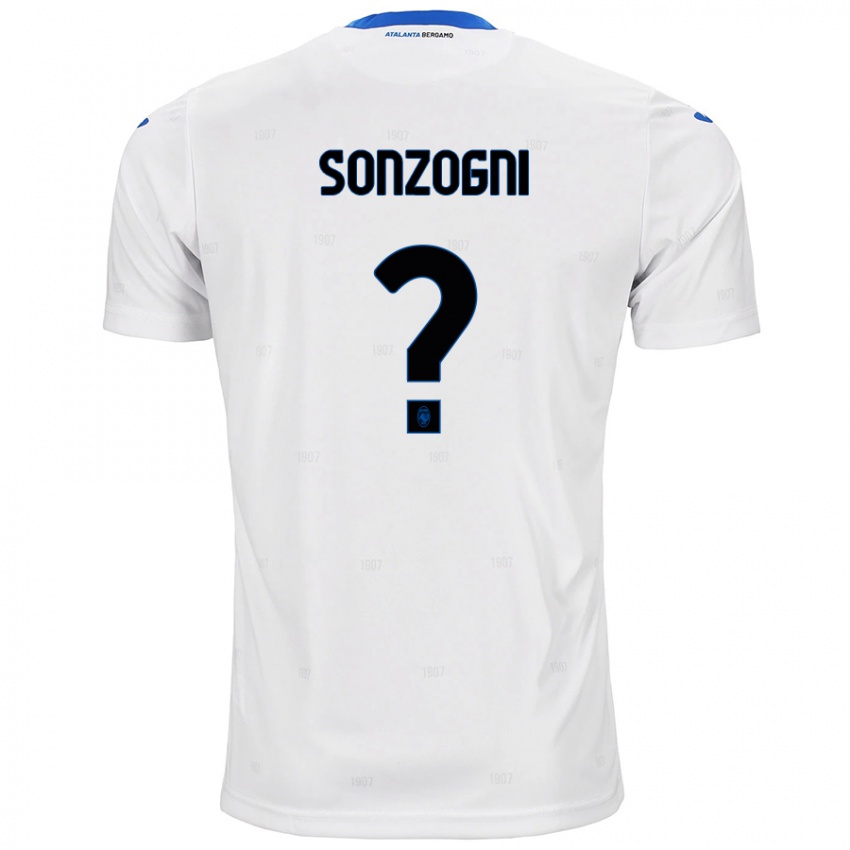 Børn Mattia Sonzogni #0 Hvid Udebane Spillertrøjer 2024/25 Trøje T-Shirt