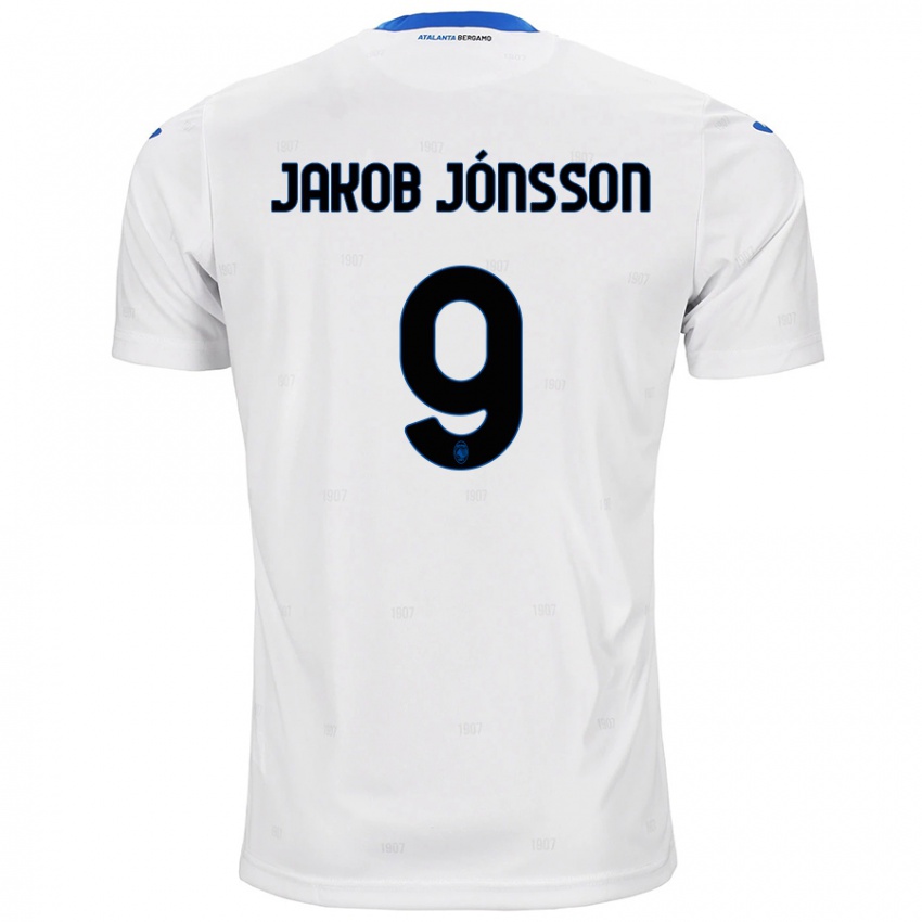 Børn Birkir Jakob Jónsson #9 Hvid Udebane Spillertrøjer 2024/25 Trøje T-Shirt