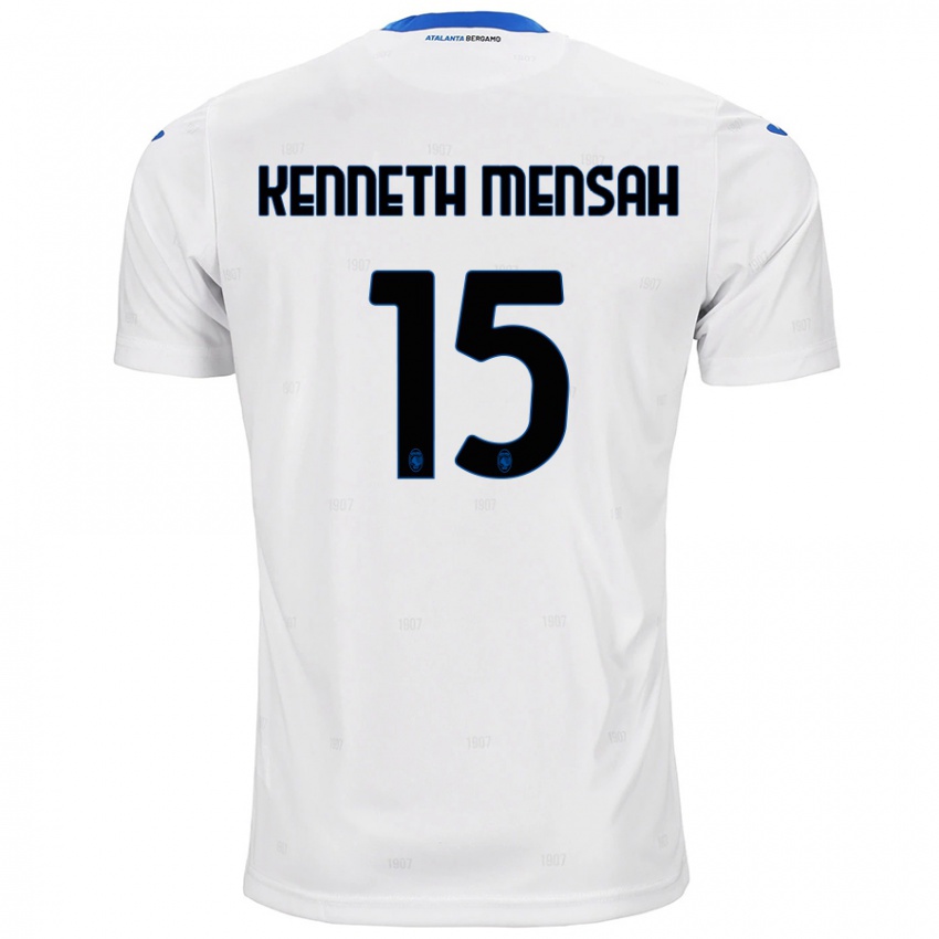 Børn Anthony Kenneth Mensah #15 Hvid Udebane Spillertrøjer 2024/25 Trøje T-Shirt