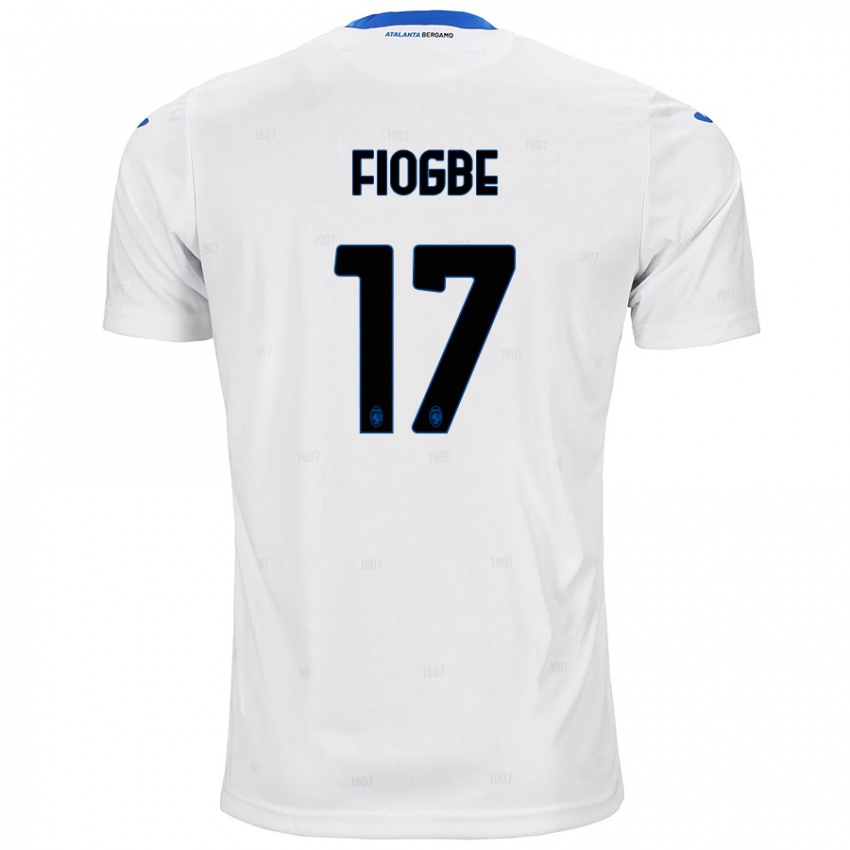 Børn Candas Fiogbe #17 Hvid Udebane Spillertrøjer 2024/25 Trøje T-Shirt