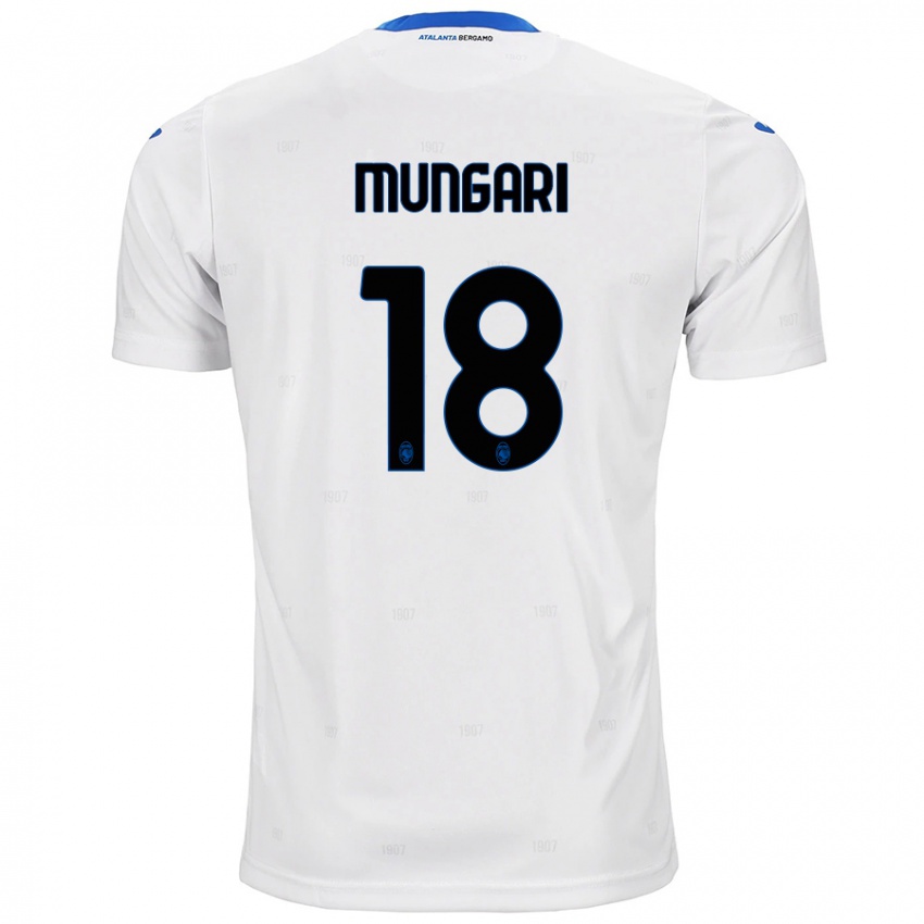 Børn Giuseppe Mungari #18 Hvid Udebane Spillertrøjer 2024/25 Trøje T-Shirt