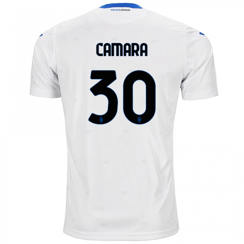 Børn Henry Camara #30 Hvid Udebane Spillertrøjer 2024/25 Trøje T-Shirt