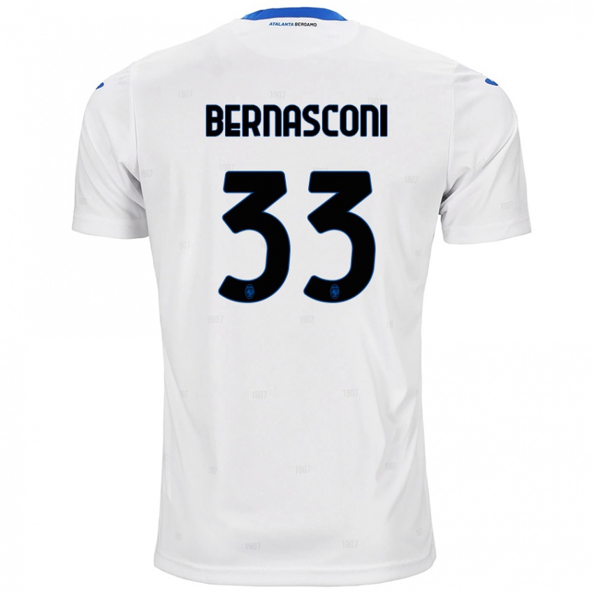 Børn Lorenzo Bernasconi #33 Hvid Udebane Spillertrøjer 2024/25 Trøje T-Shirt