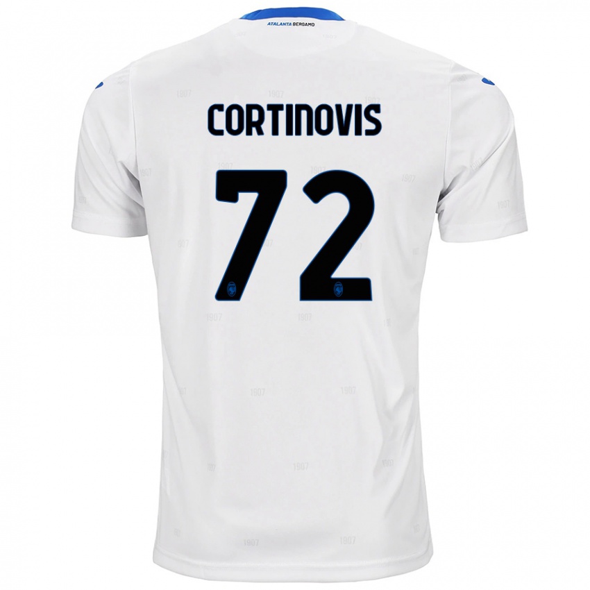 Børn Alessandro Cortinovis #72 Hvid Udebane Spillertrøjer 2024/25 Trøje T-Shirt