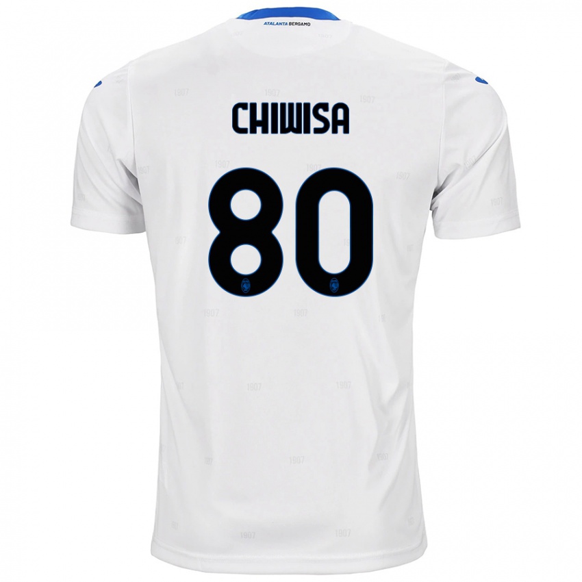 Børn Mannah Chiwisa #80 Hvid Udebane Spillertrøjer 2024/25 Trøje T-Shirt