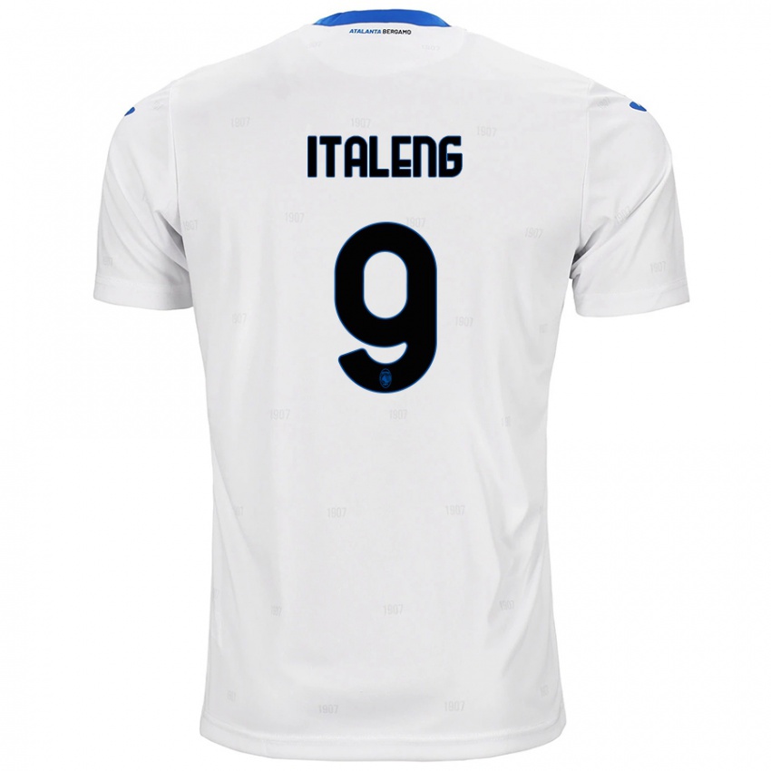 Børn Jonathan Italeng #9 Hvid Udebane Spillertrøjer 2024/25 Trøje T-Shirt