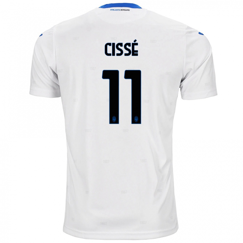 Børn Moustapha Cissé #11 Hvid Udebane Spillertrøjer 2024/25 Trøje T-Shirt