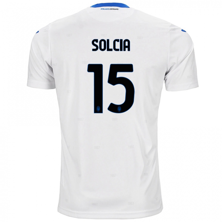 Børn Daniele Solcia #15 Hvid Udebane Spillertrøjer 2024/25 Trøje T-Shirt