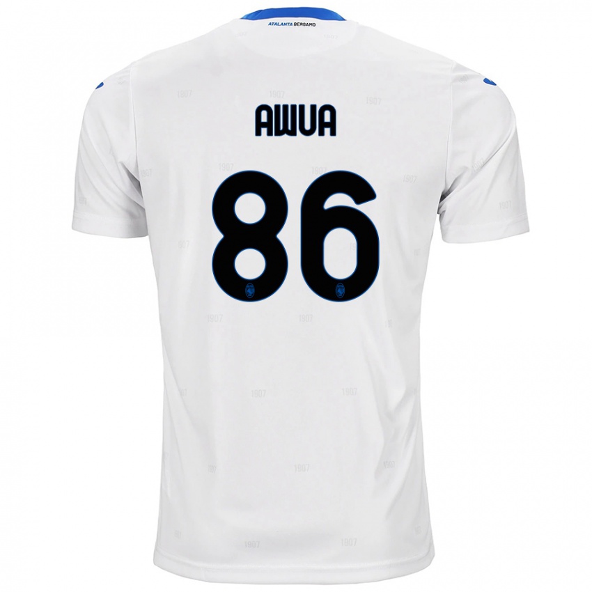 Børn Theophilus Awua #86 Hvid Udebane Spillertrøjer 2024/25 Trøje T-Shirt