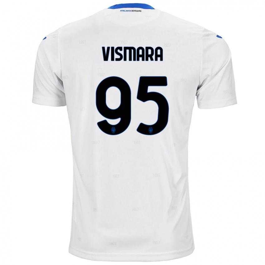 Børn Paolo Vismara #95 Hvid Udebane Spillertrøjer 2024/25 Trøje T-Shirt