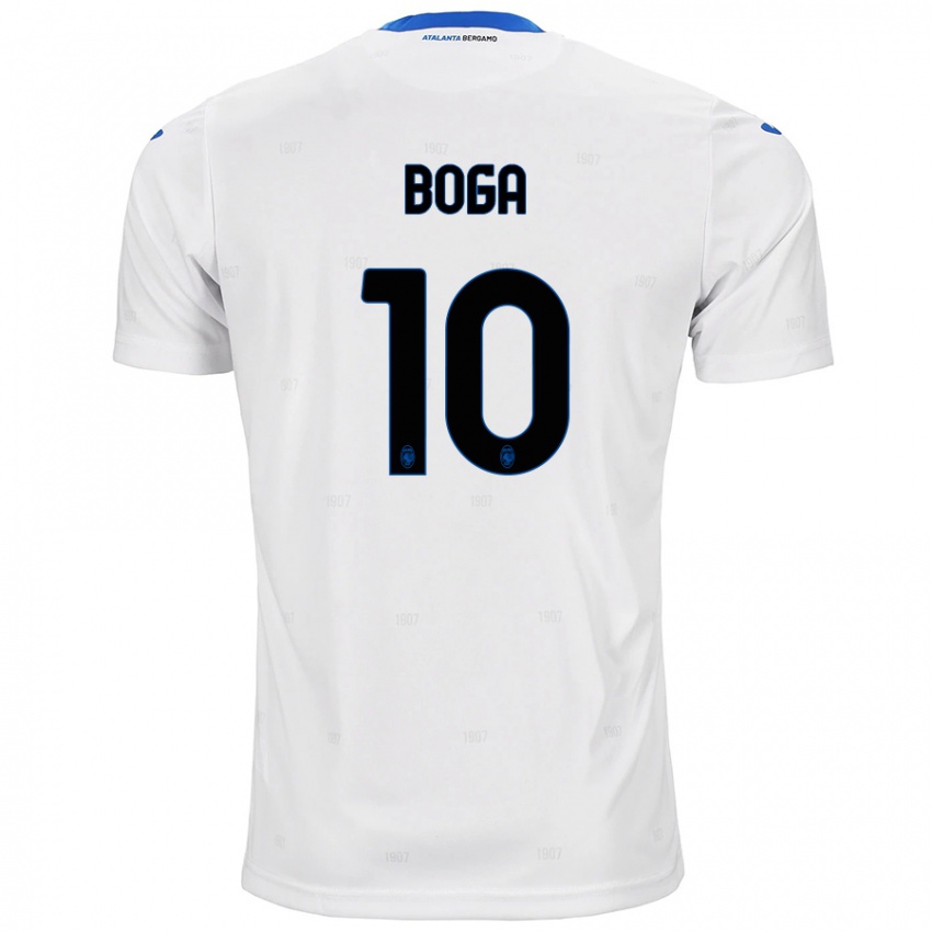 Børn Jeremie Boga #10 Hvid Udebane Spillertrøjer 2024/25 Trøje T-Shirt