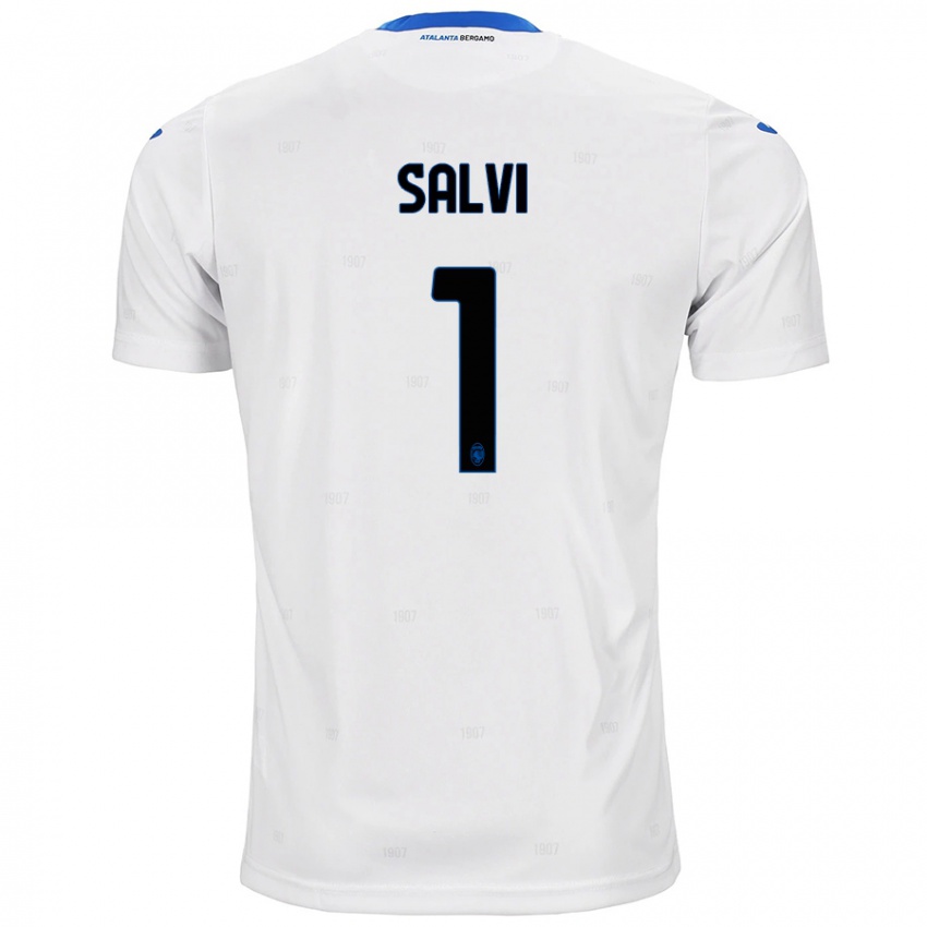 Børn Margherita Salvi #1 Hvid Udebane Spillertrøjer 2024/25 Trøje T-Shirt