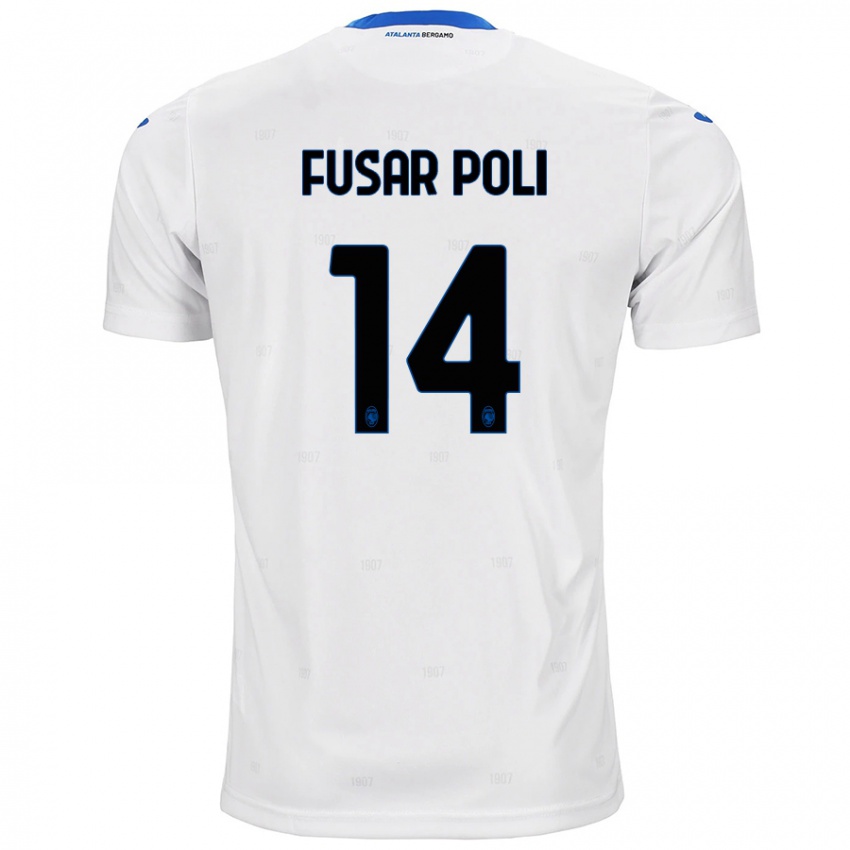 Børn Giulia Fusar Poli #14 Hvid Udebane Spillertrøjer 2024/25 Trøje T-Shirt