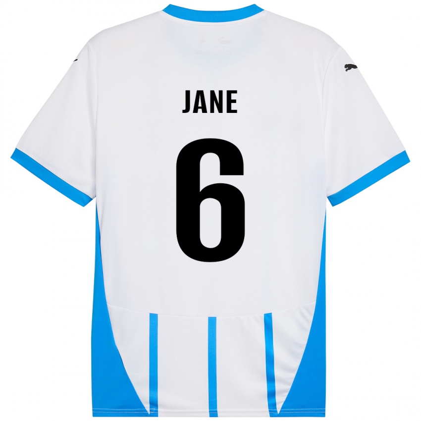 Børn Refiloe Jane #6 Hvid Blå Udebane Spillertrøjer 2024/25 Trøje T-Shirt