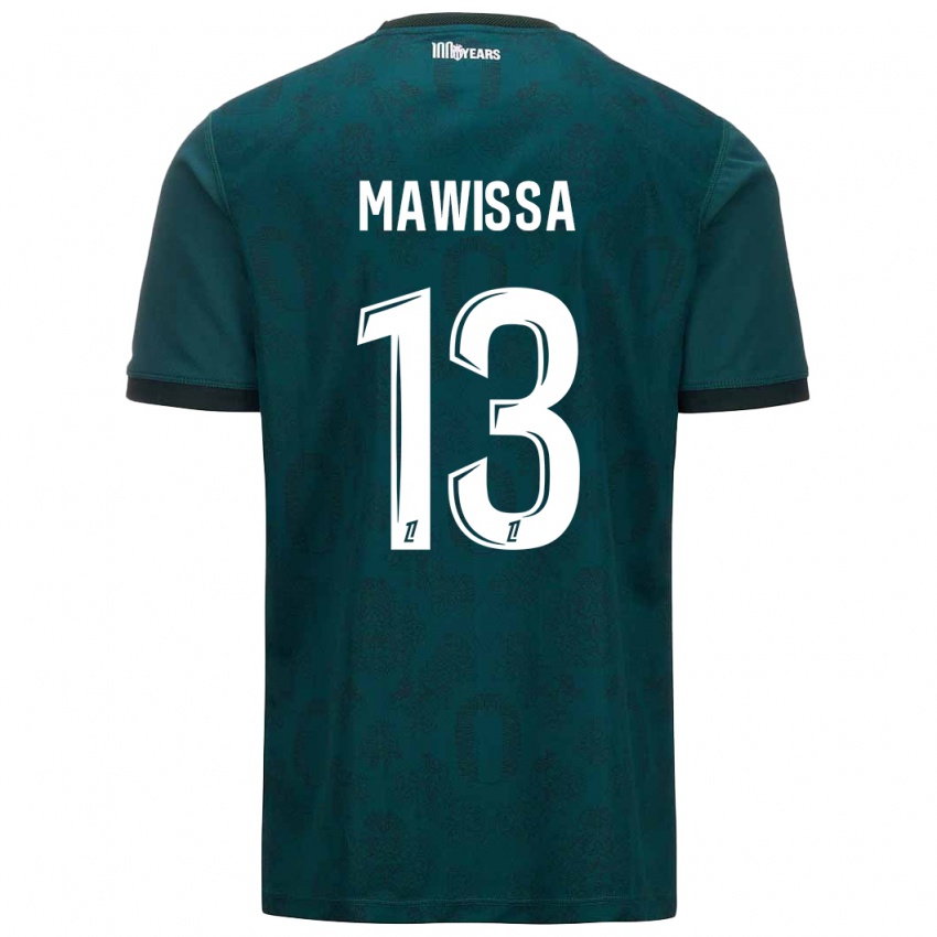 Børn Christian Mawissa Elebi #13 Mørkegrøn Udebane Spillertrøjer 2024/25 Trøje T-Shirt