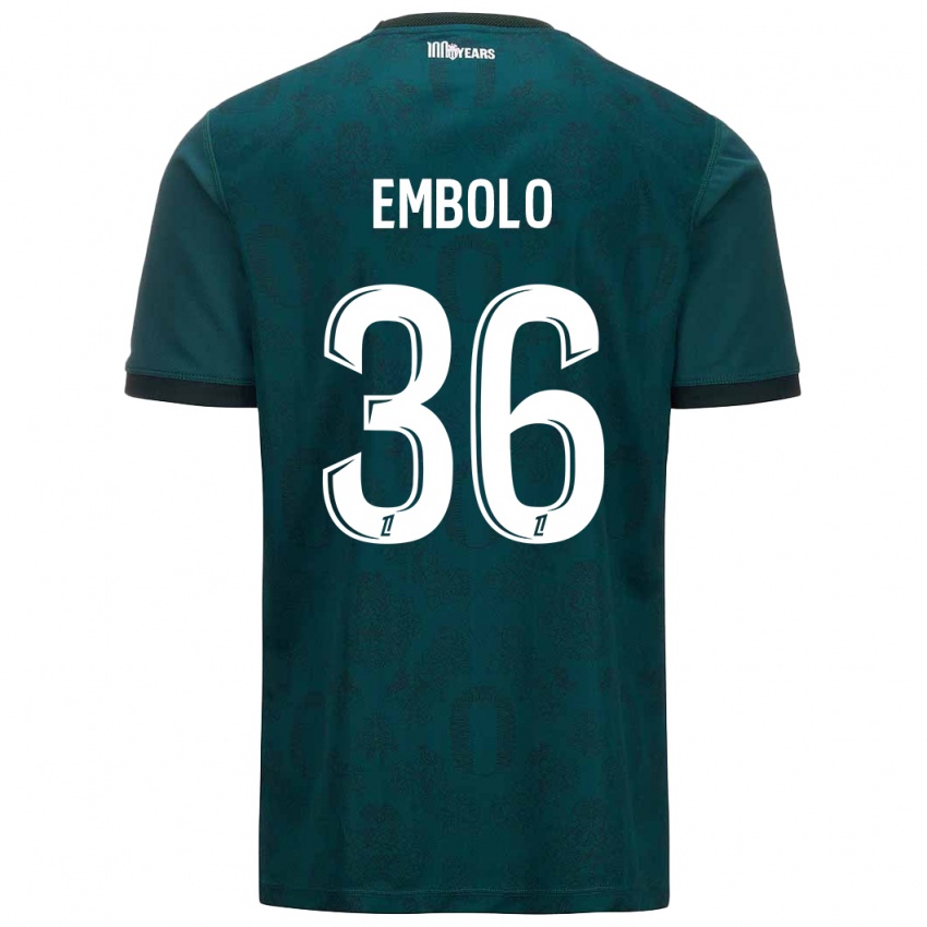 Børn Breel Embolo #36 Mørkegrøn Udebane Spillertrøjer 2024/25 Trøje T-Shirt