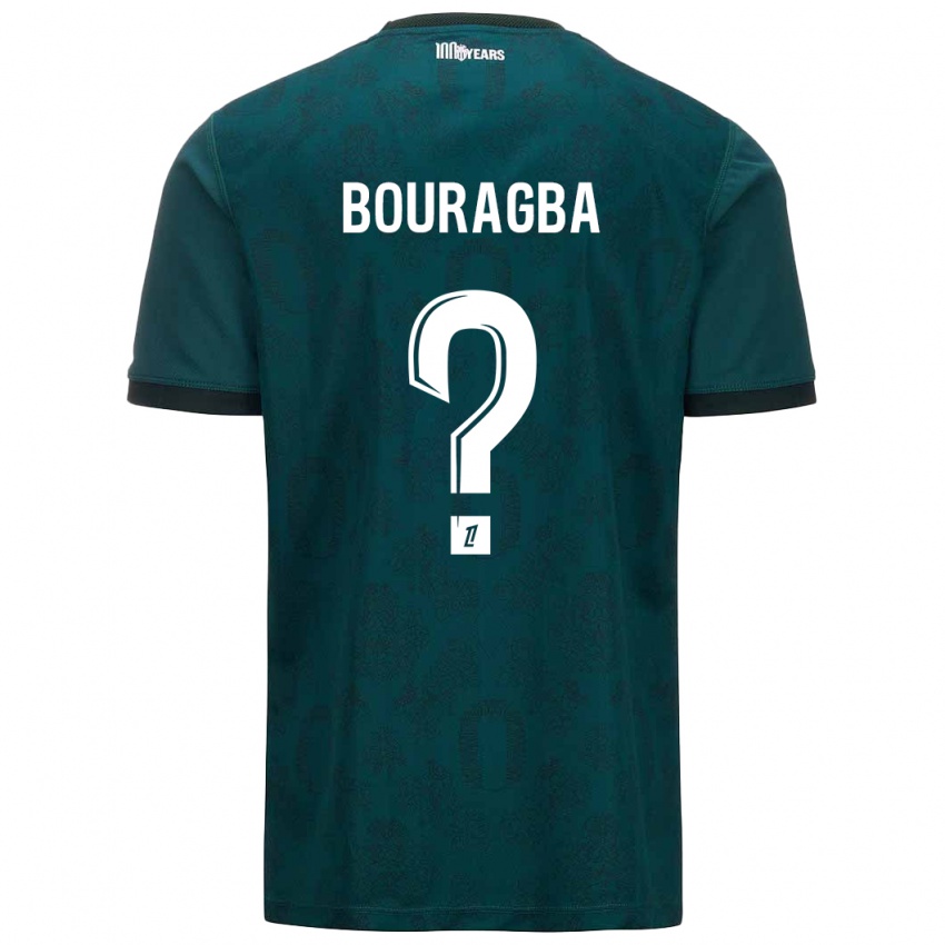 Børn Ouanis Bouragba #0 Mørkegrøn Udebane Spillertrøjer 2024/25 Trøje T-Shirt