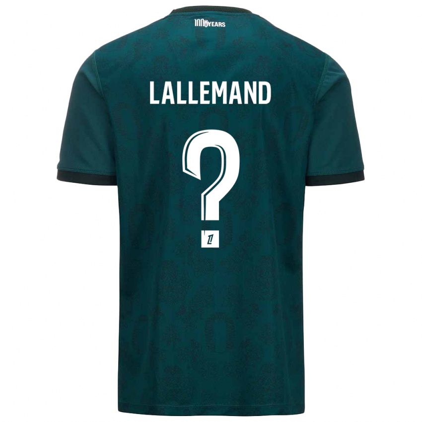 Børn Nassim Lallemand #0 Mørkegrøn Udebane Spillertrøjer 2024/25 Trøje T-Shirt